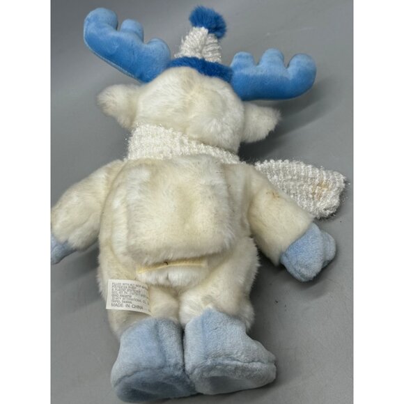DanDee Christmas Plush Animated White Moose Sings "Jingle Bell Rock" READ - Picture 8 of 10
